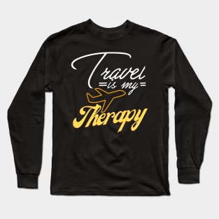 Travel is my Therapy Long Sleeve T-Shirt